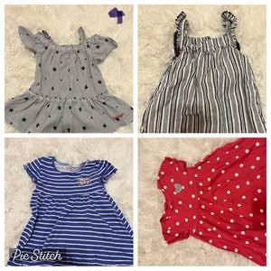Toddler girls 4 pack bundle dresses